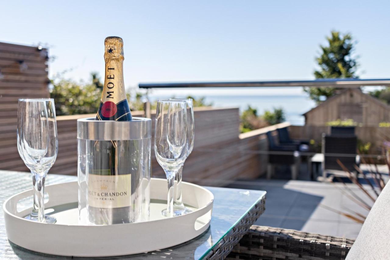 Stunning Coastal Apartment In Maidencombe With Sea Views & Garden Stokeinteignhead Bagian luar foto